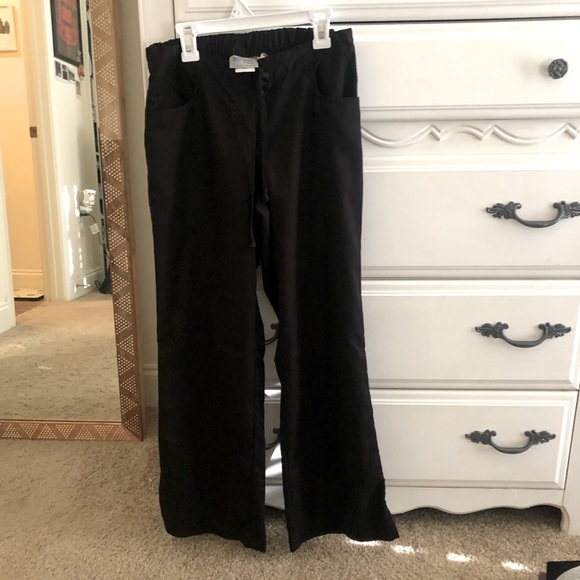 XS Petite Greys Anatomy Black Scrub Pants - Picture 1 of 2